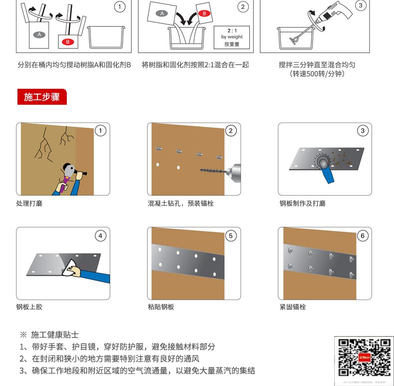 包钢雨山粘钢加固施工过程